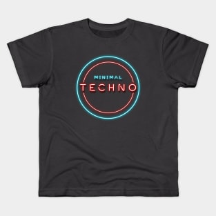 MINIMAL TECHNO MUSIC Kids T-Shirt